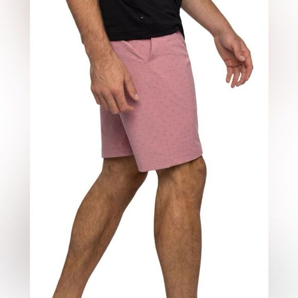 NEW Travis Mathew Men's Heather Red Flat Front Shorts | 40 - Picture 7 of 7